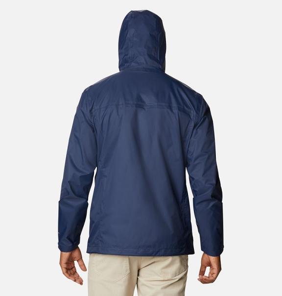 Columbia Collegiate Rain Jacket Navy For Men's NZ79014 New Zealand